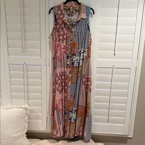 Aratta Colorful Patchwork Maxi Dress